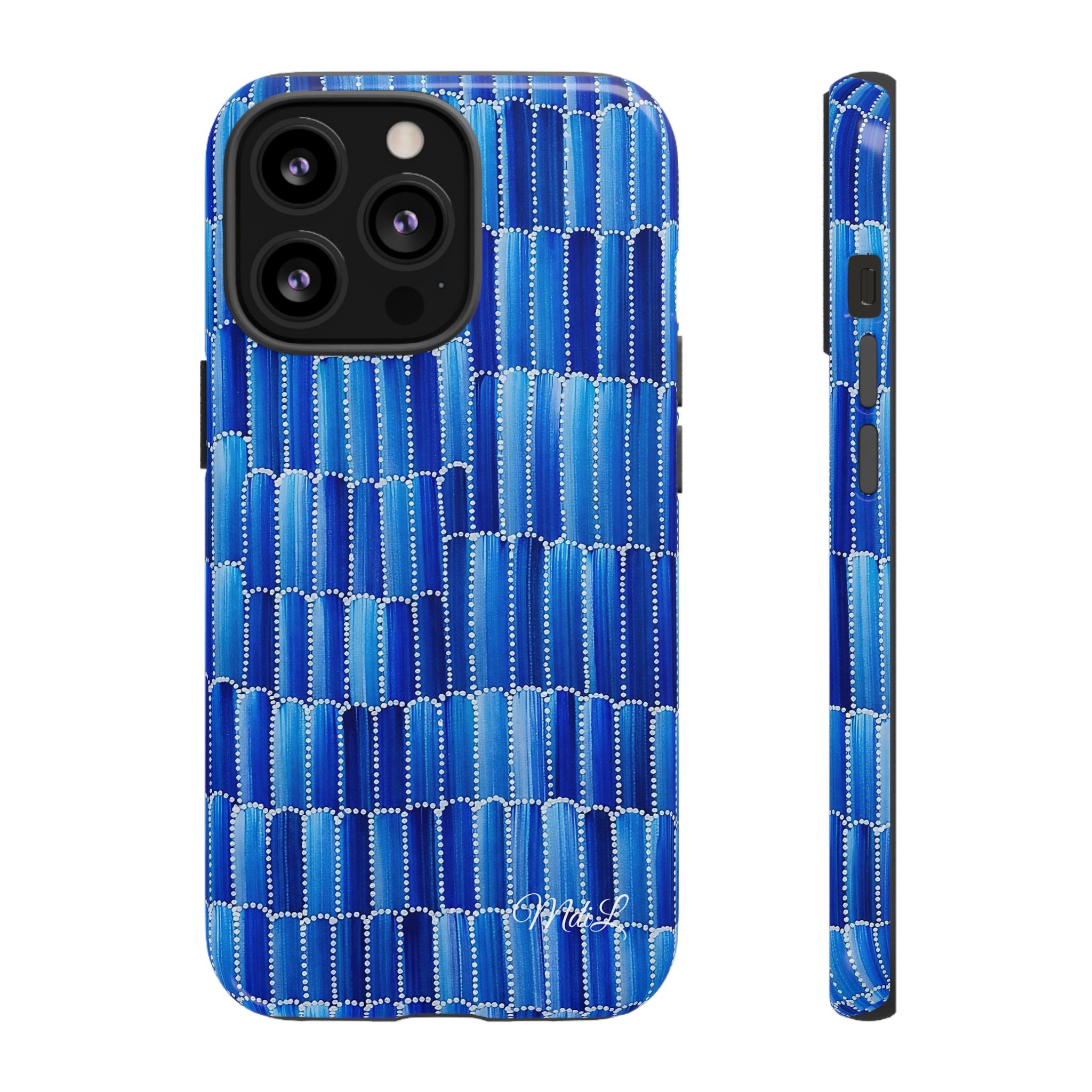 Watercolor Diamonds | Ocean Blue - Mare di Luna
