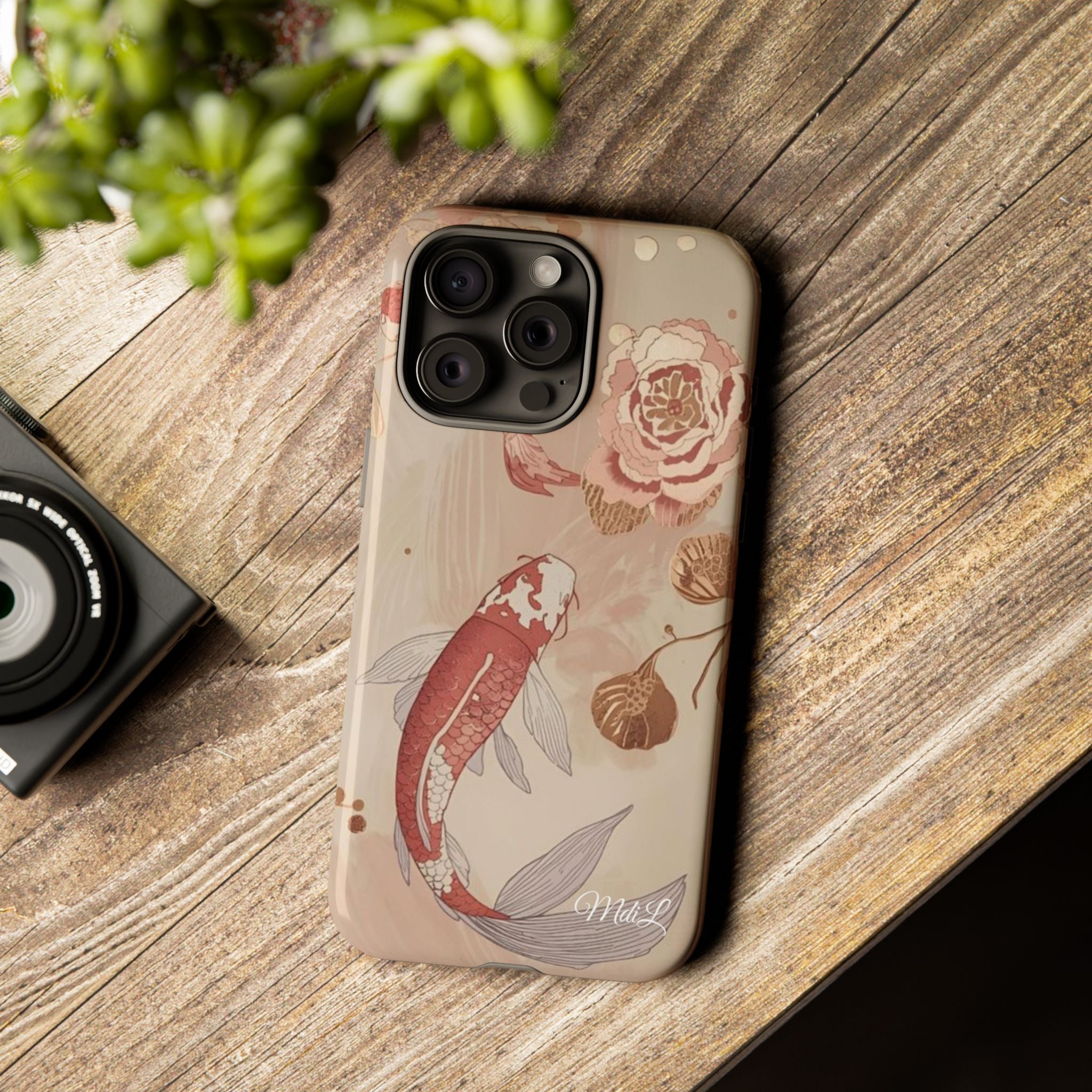 Rosy Koi Pond iPhone Case
