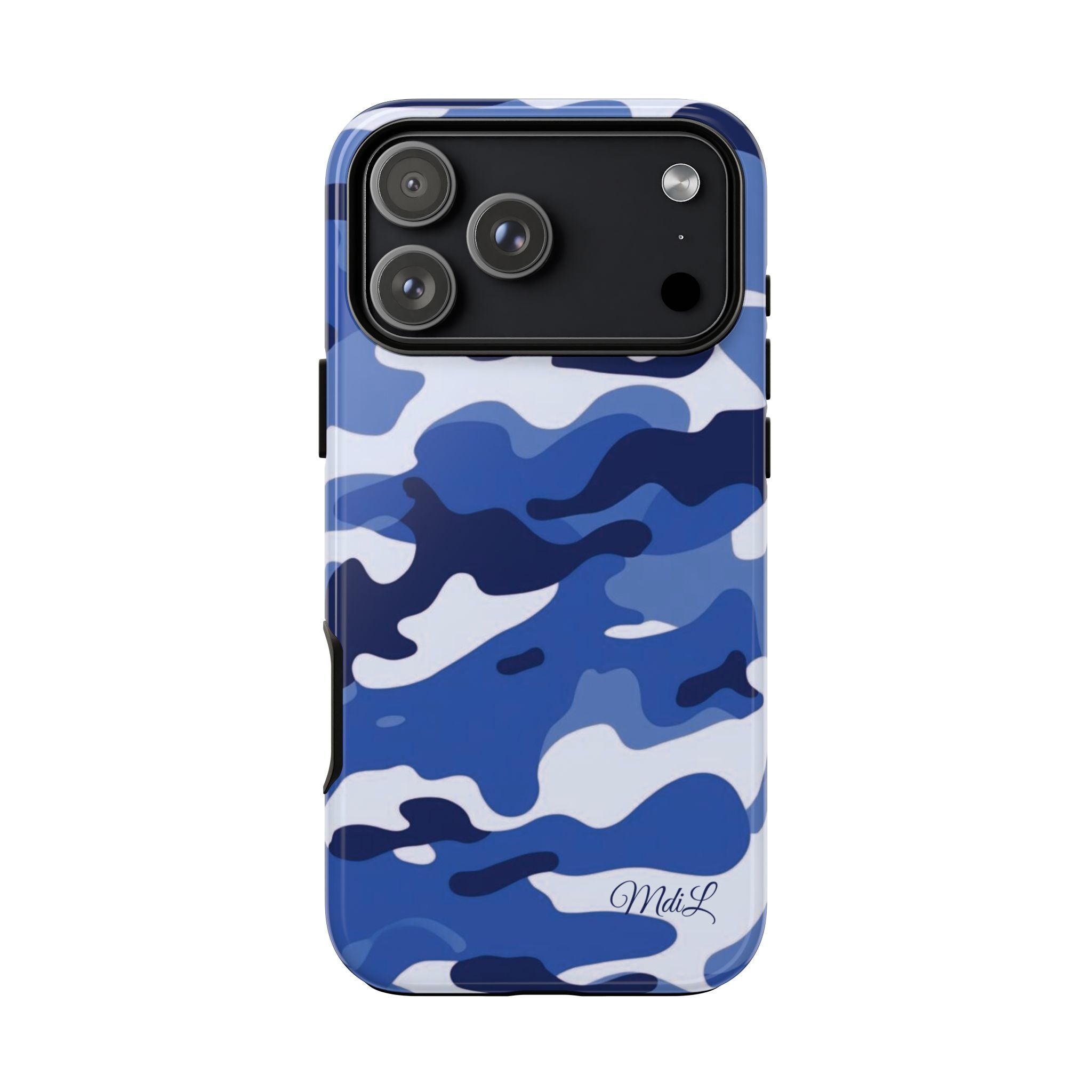 Deep Blue Camo iPhone Case