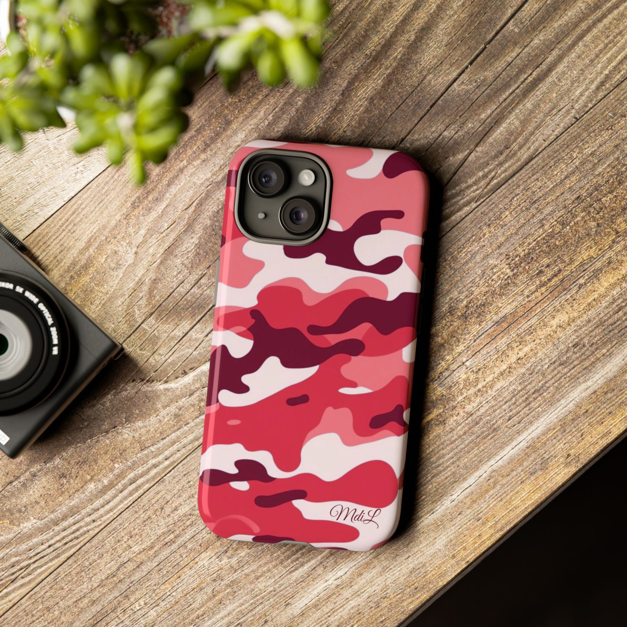 Red Camo iPhone Case