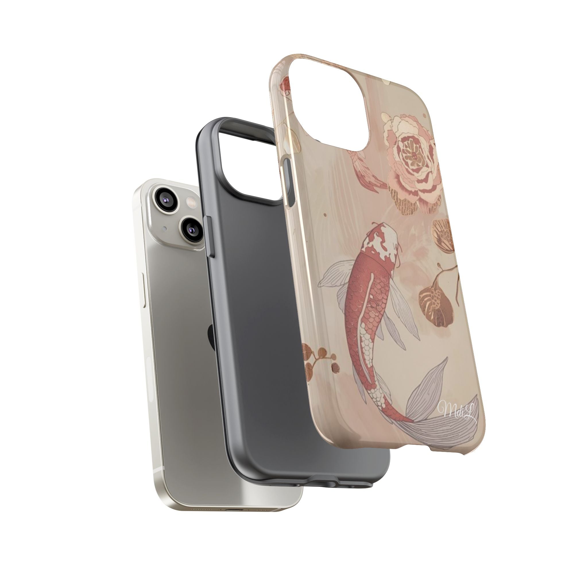 Rosy Koi Pond iPhone Case