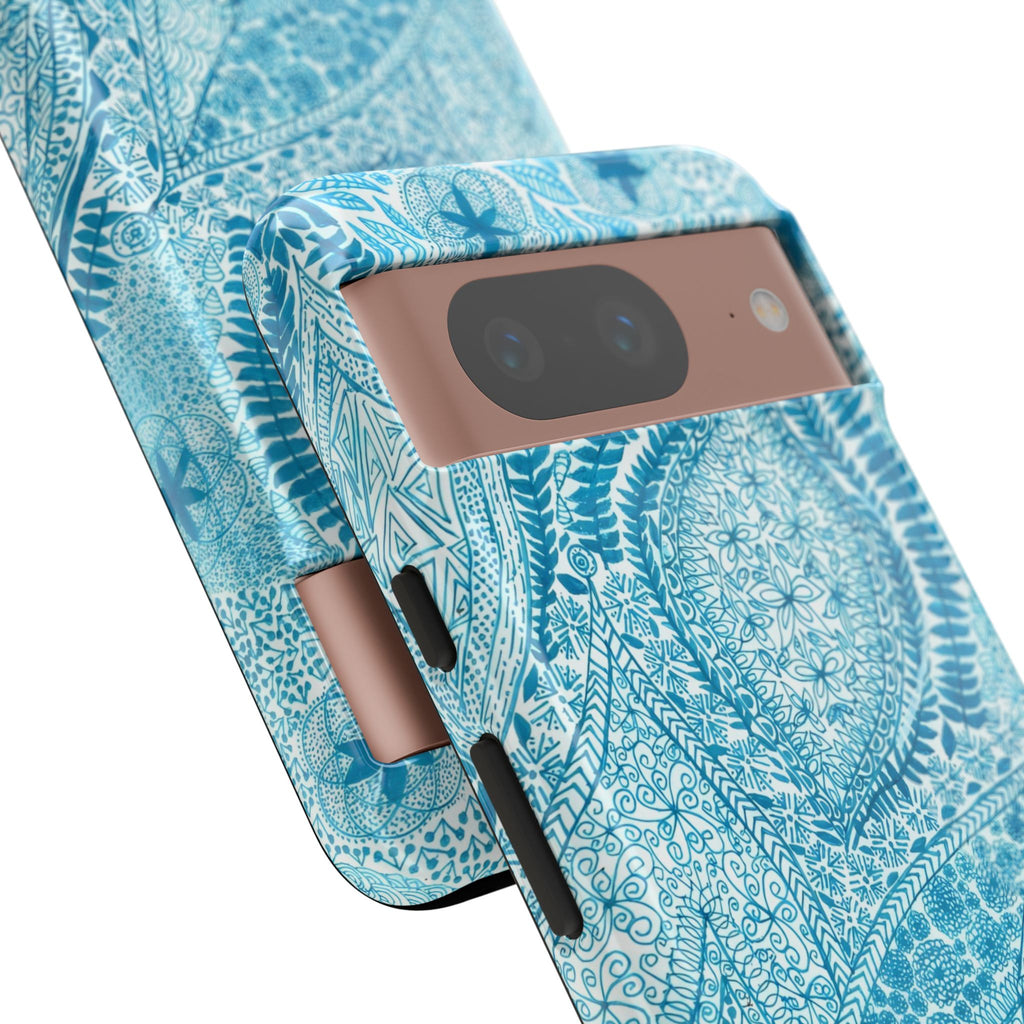 Teal Paisley