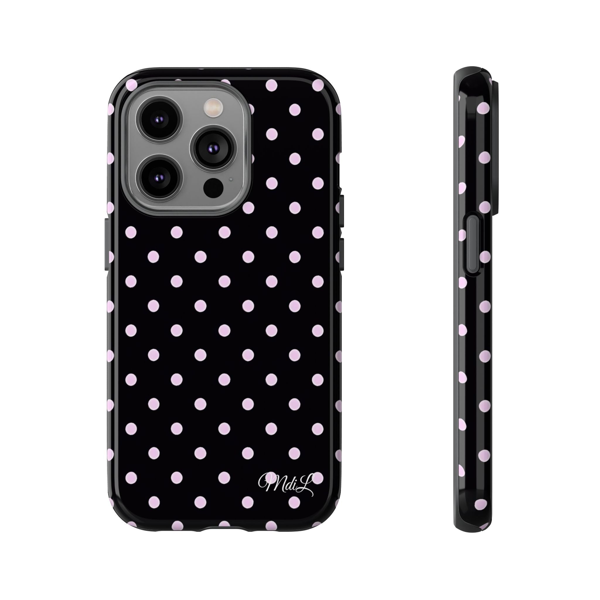 Polka Dots | Pink and Black - Mare di Luna