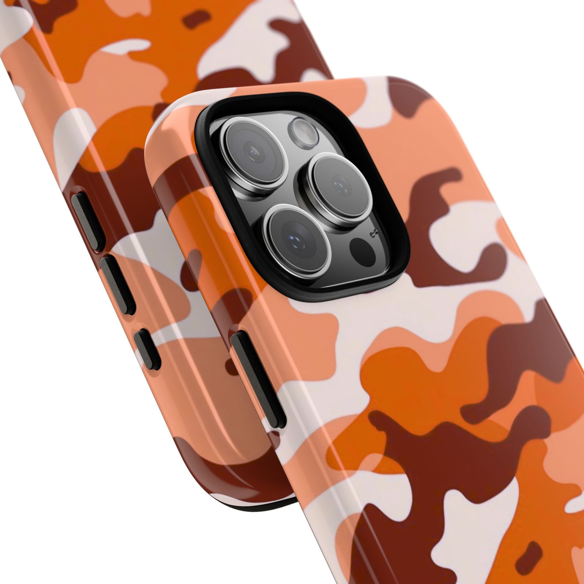 Orange Camo iPhone Case