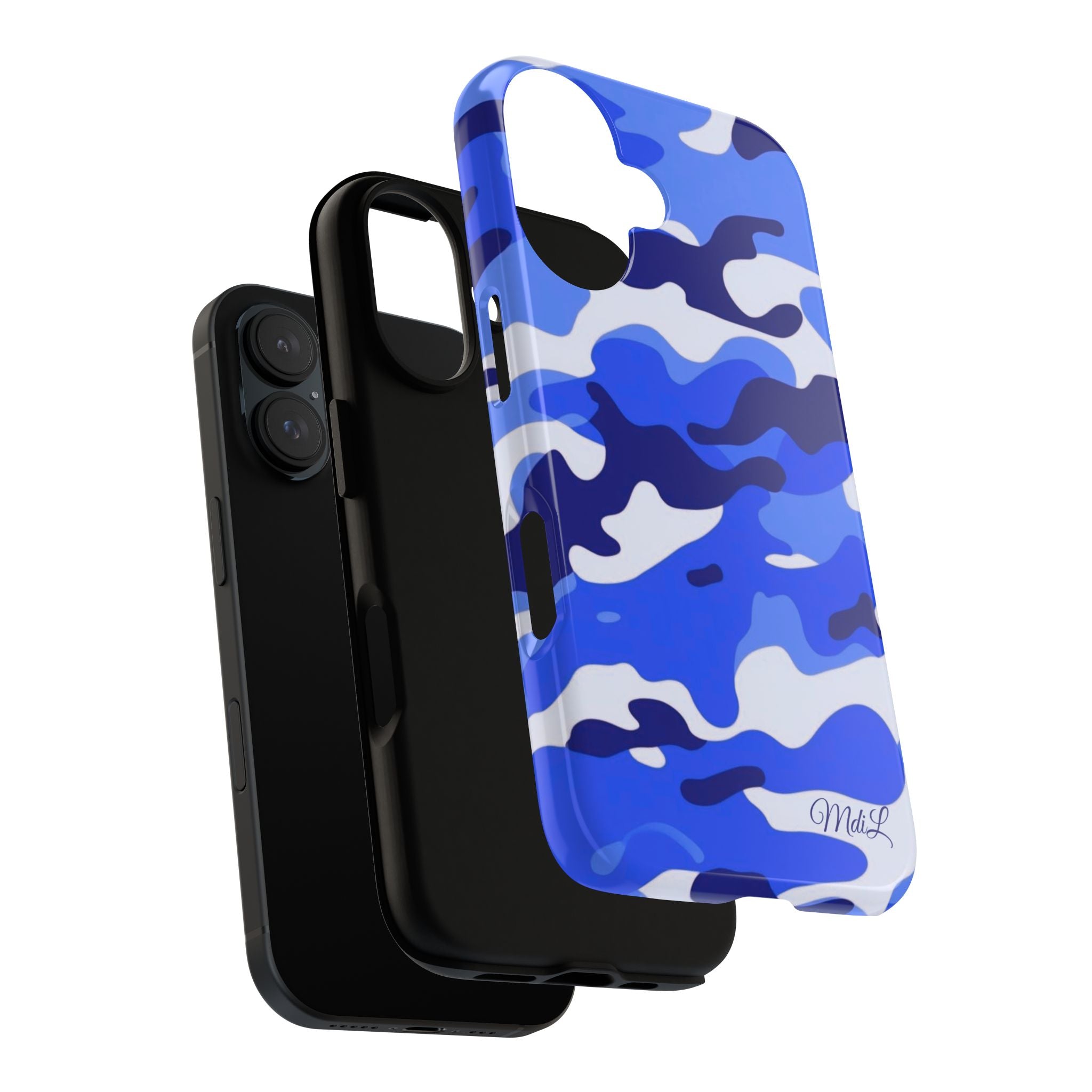 Blue Camo iPhone Case