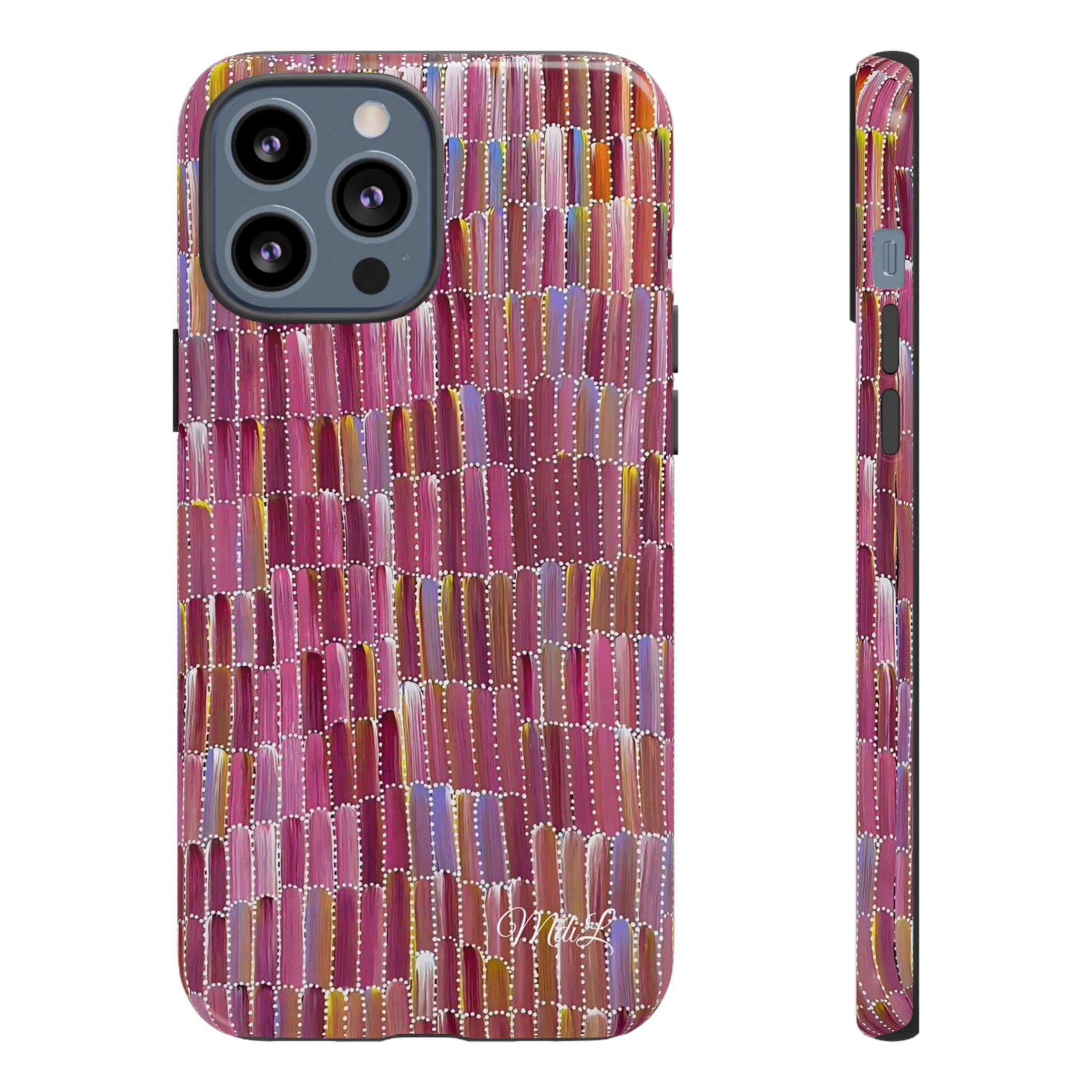 Watercolor Diamonds | Pink and Red - Mare di Luna