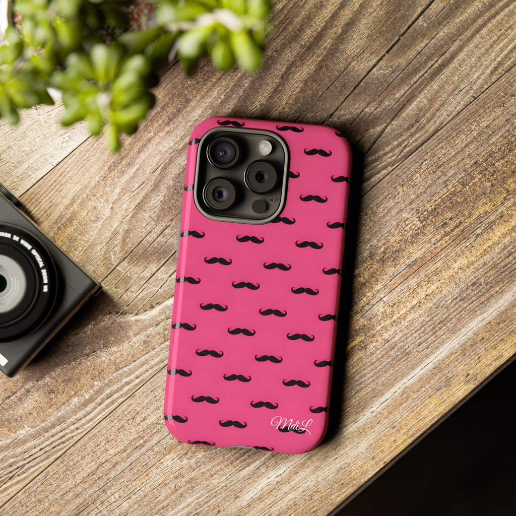 Pink Moustache iPhone Case