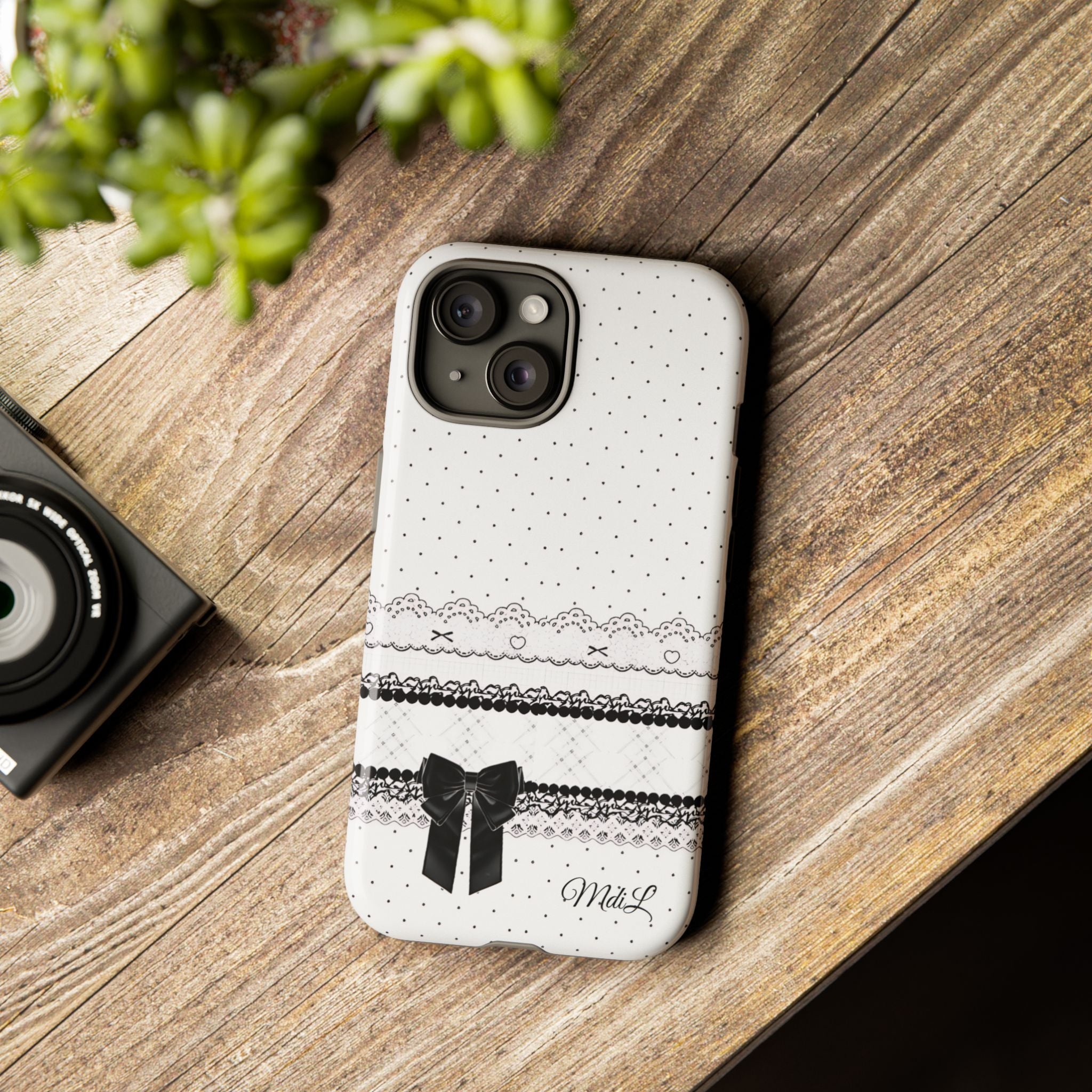 Dotted Lace | Black and White - Mare di Luna