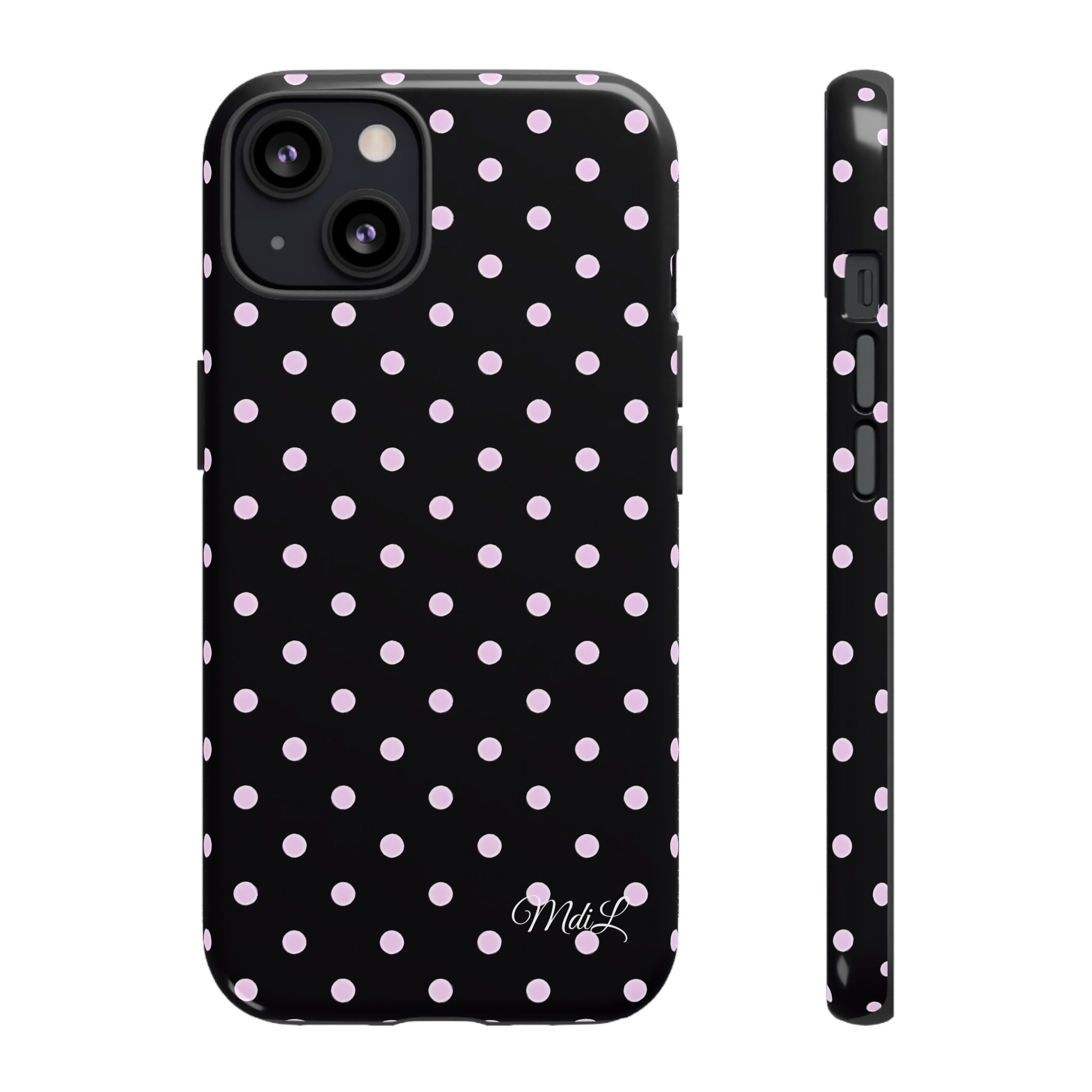 Polka Dots | Pink and Black - Mare di Luna