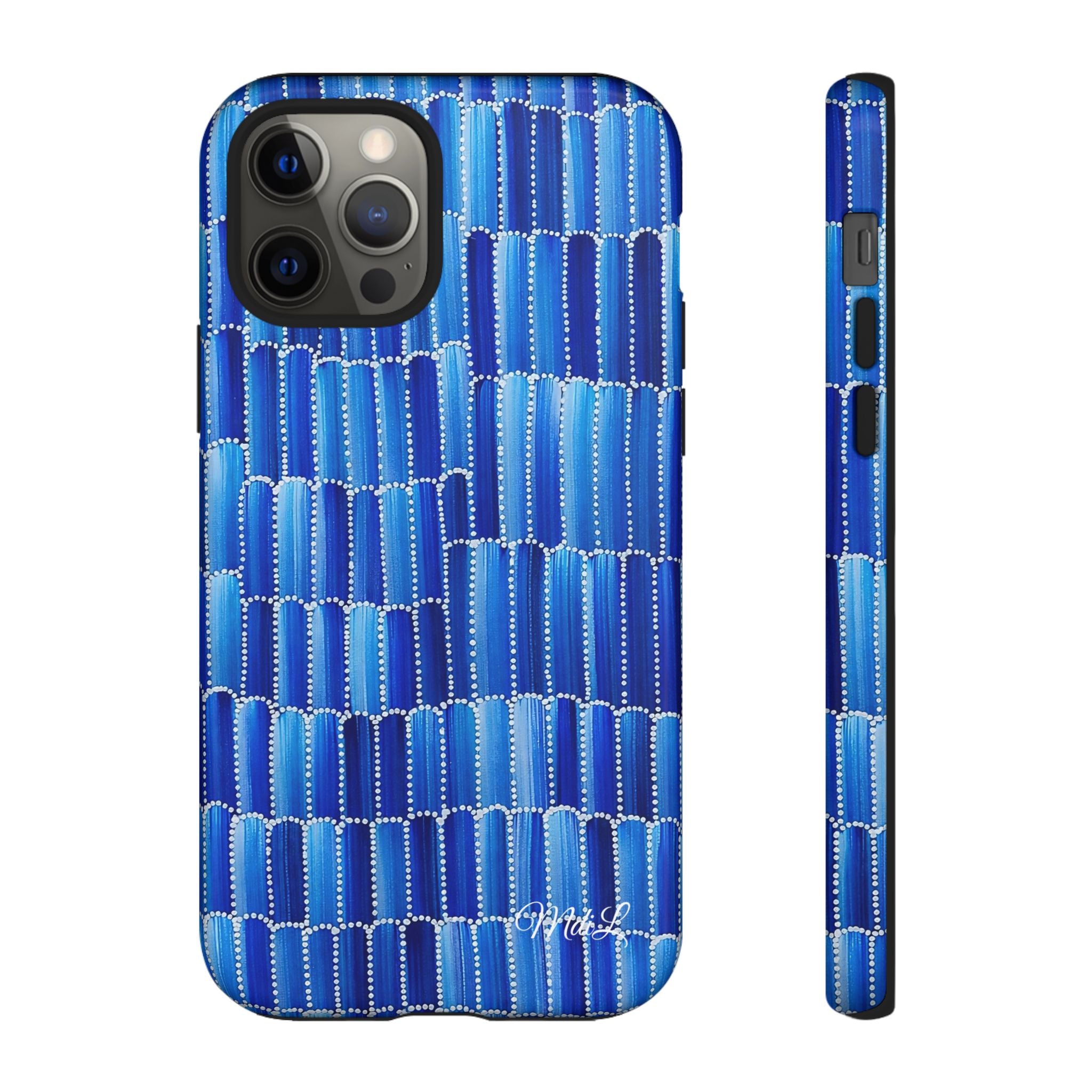 Watercolor Diamonds | Ocean Blue - Mare di Luna