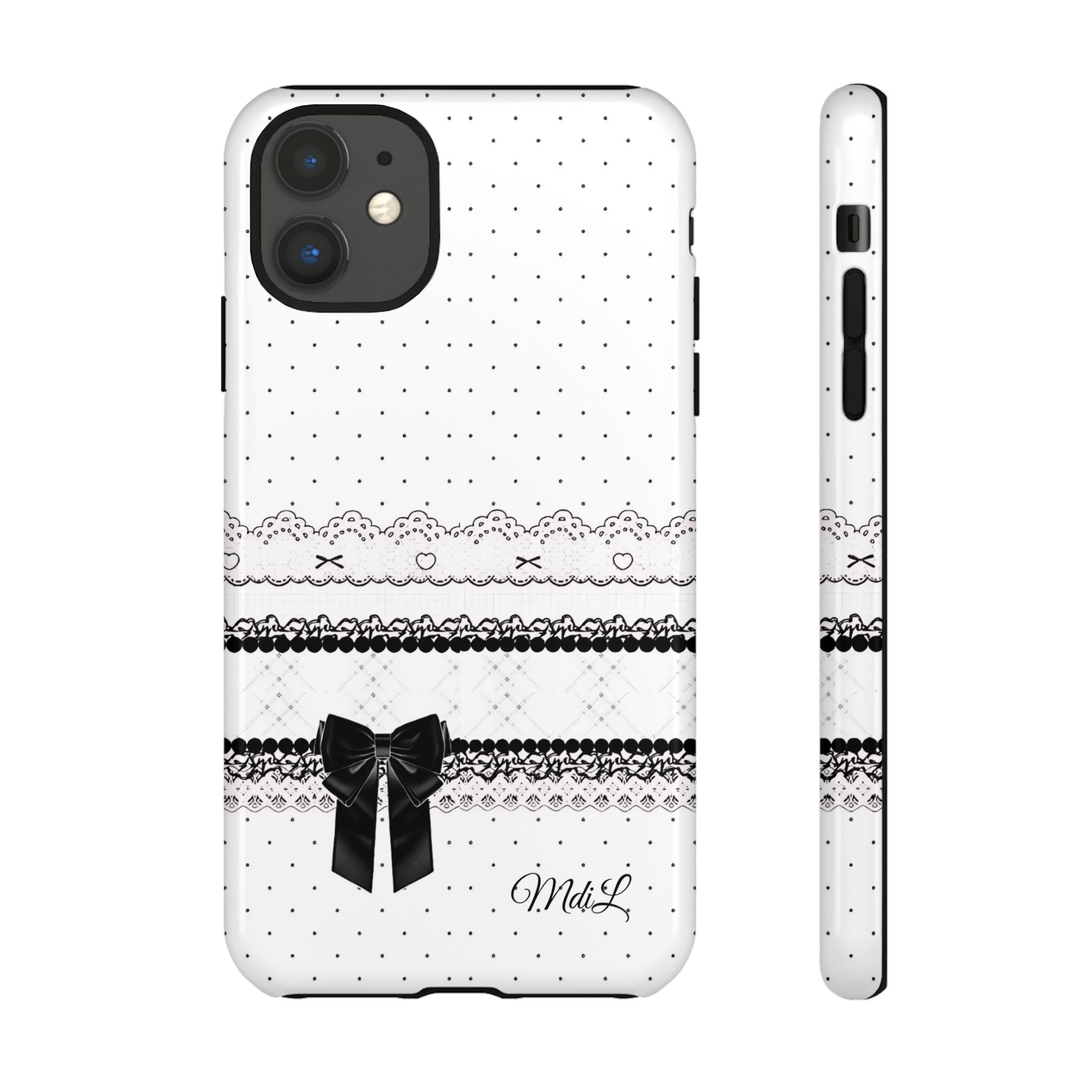 Dotted Lace | Black and White - Mare di Luna