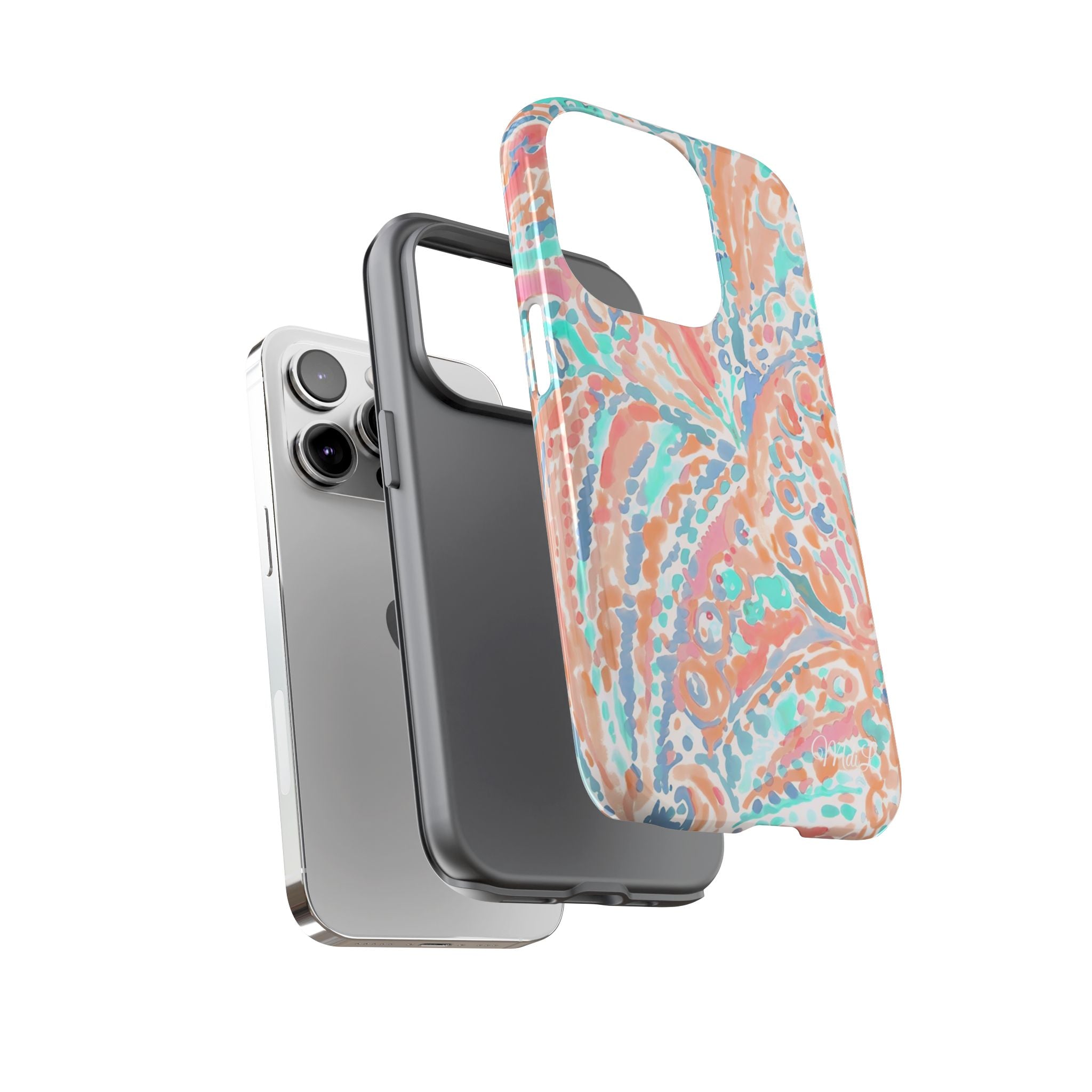 Coral & Teal