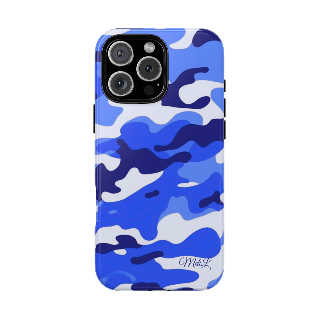 Blue Camo iPhone Case