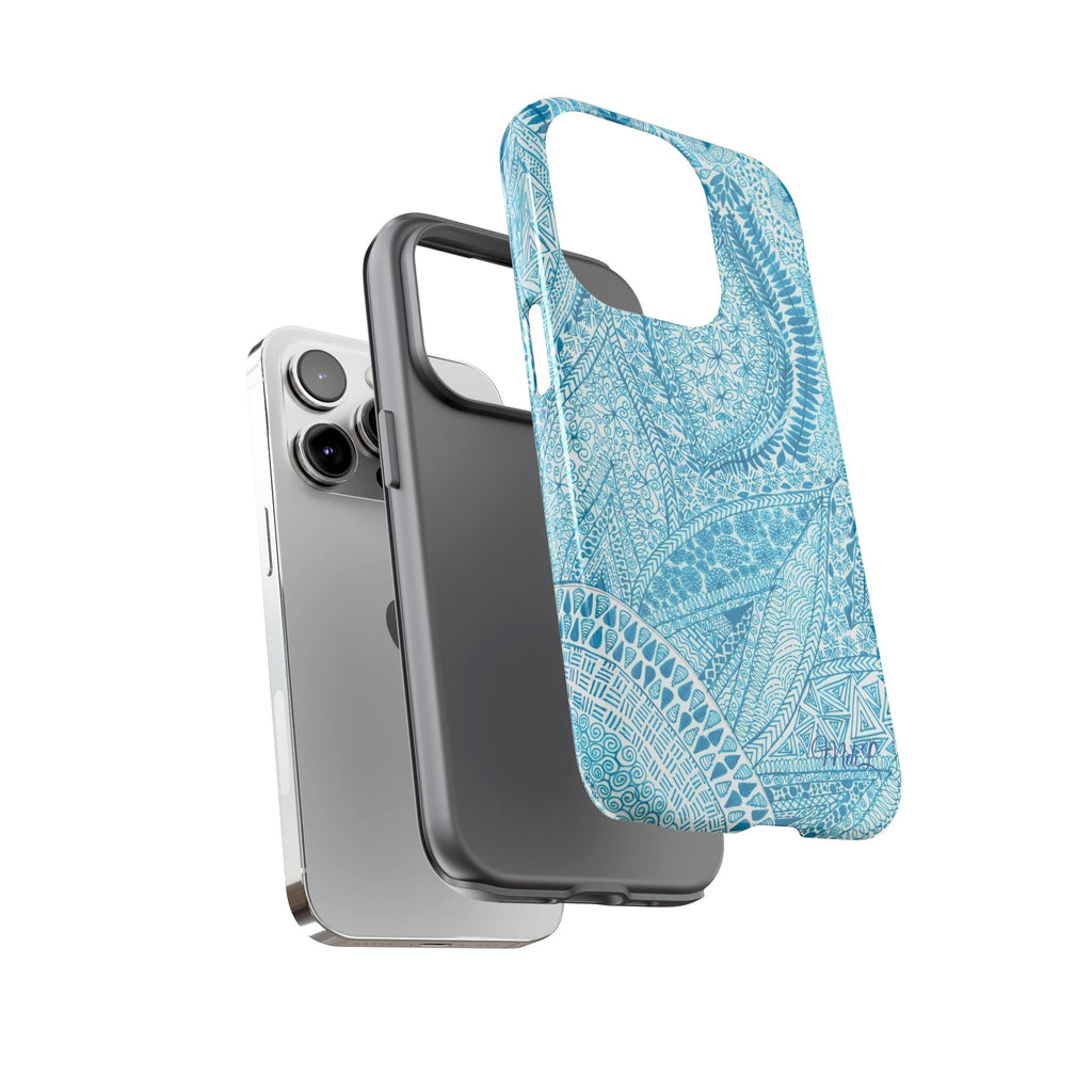 Teal Paisley