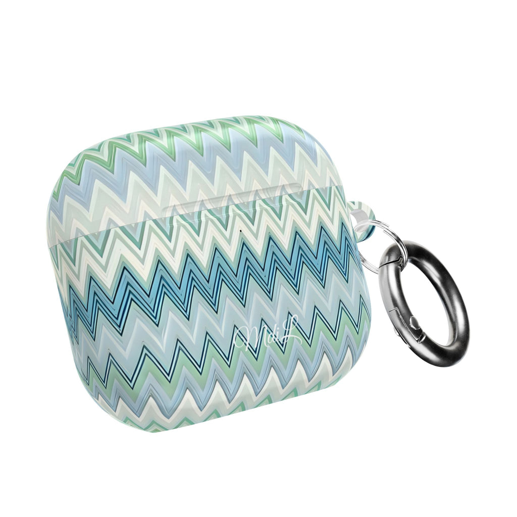 Teal Zag AirPods Case