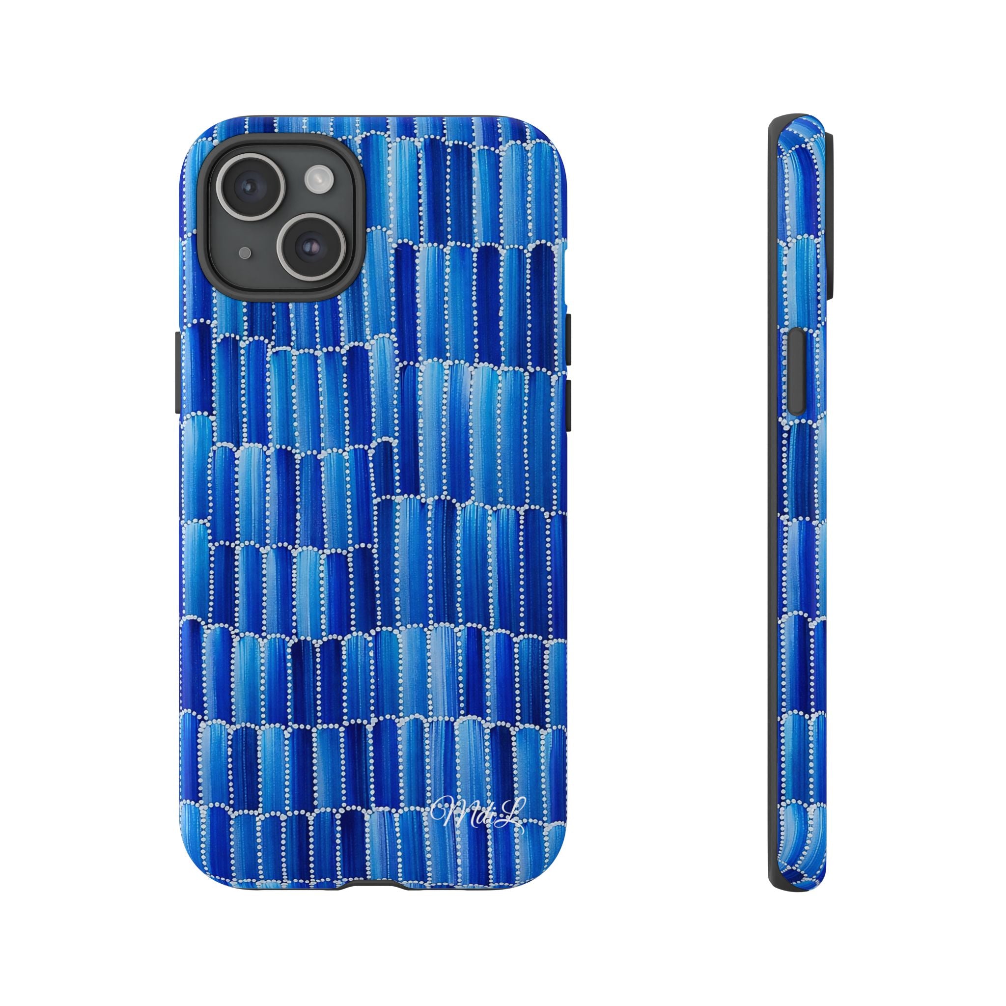 Watercolor Diamonds | Ocean Blue - Mare di Luna
