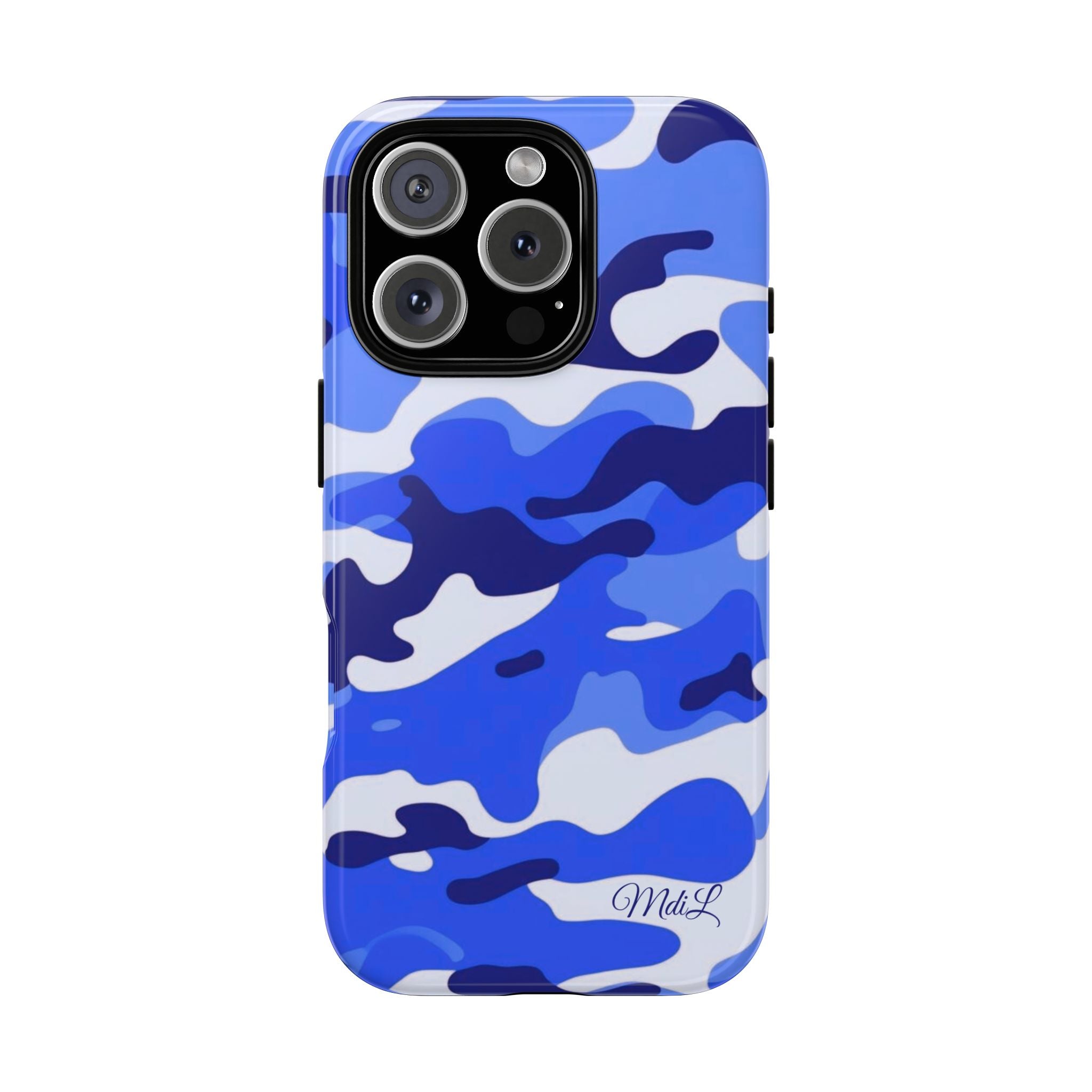 Blue Camo iPhone Case