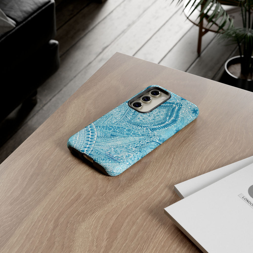 Teal Paisley
