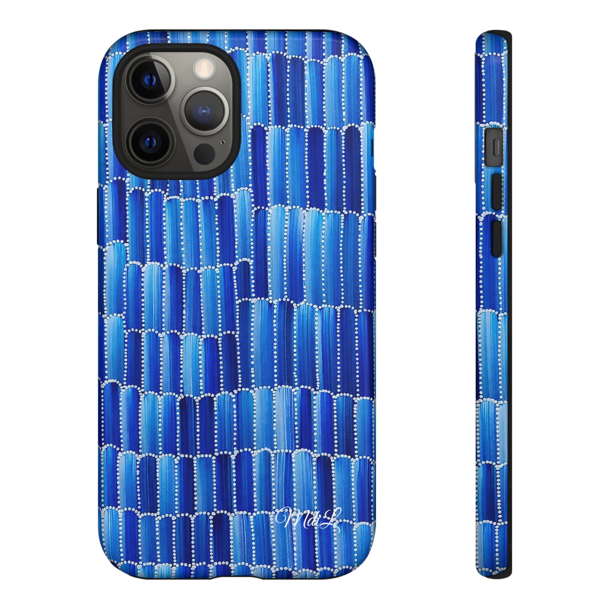 Watercolor Diamonds | Ocean Blue - Mare di Luna