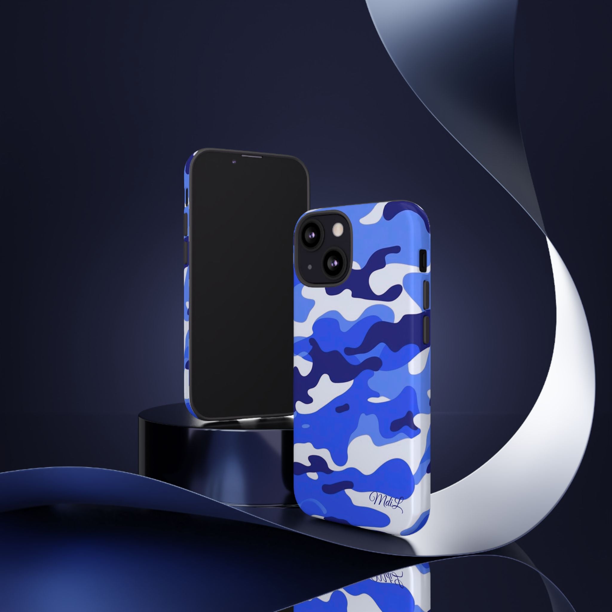 Blue Camo iPhone Case