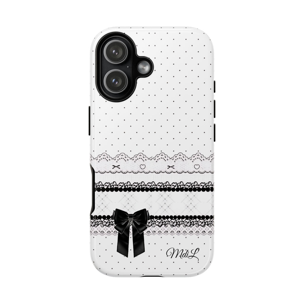 Dotted Lace | Black and White - Mare di Luna