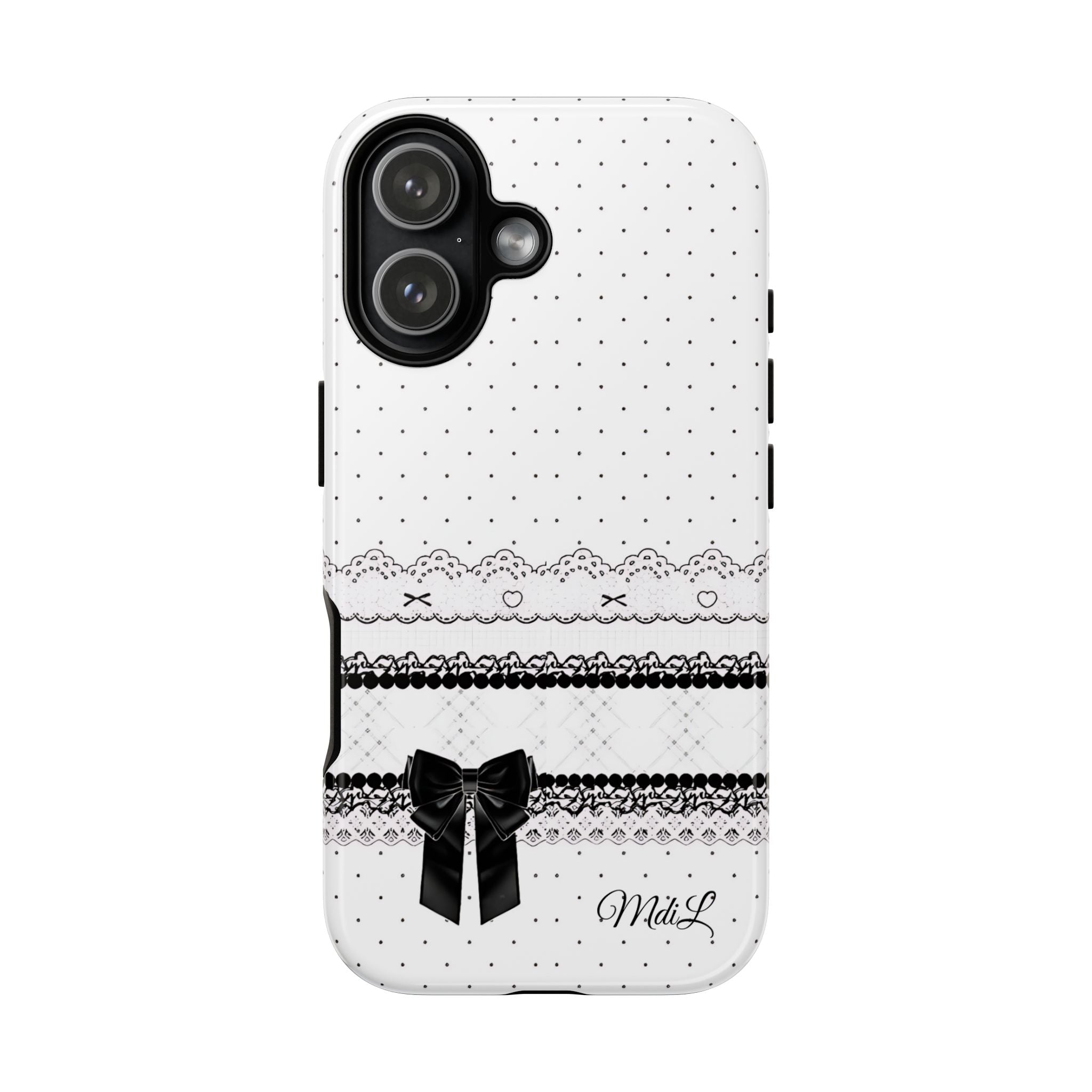 Dotted Lace | Black and White - Mare di Luna