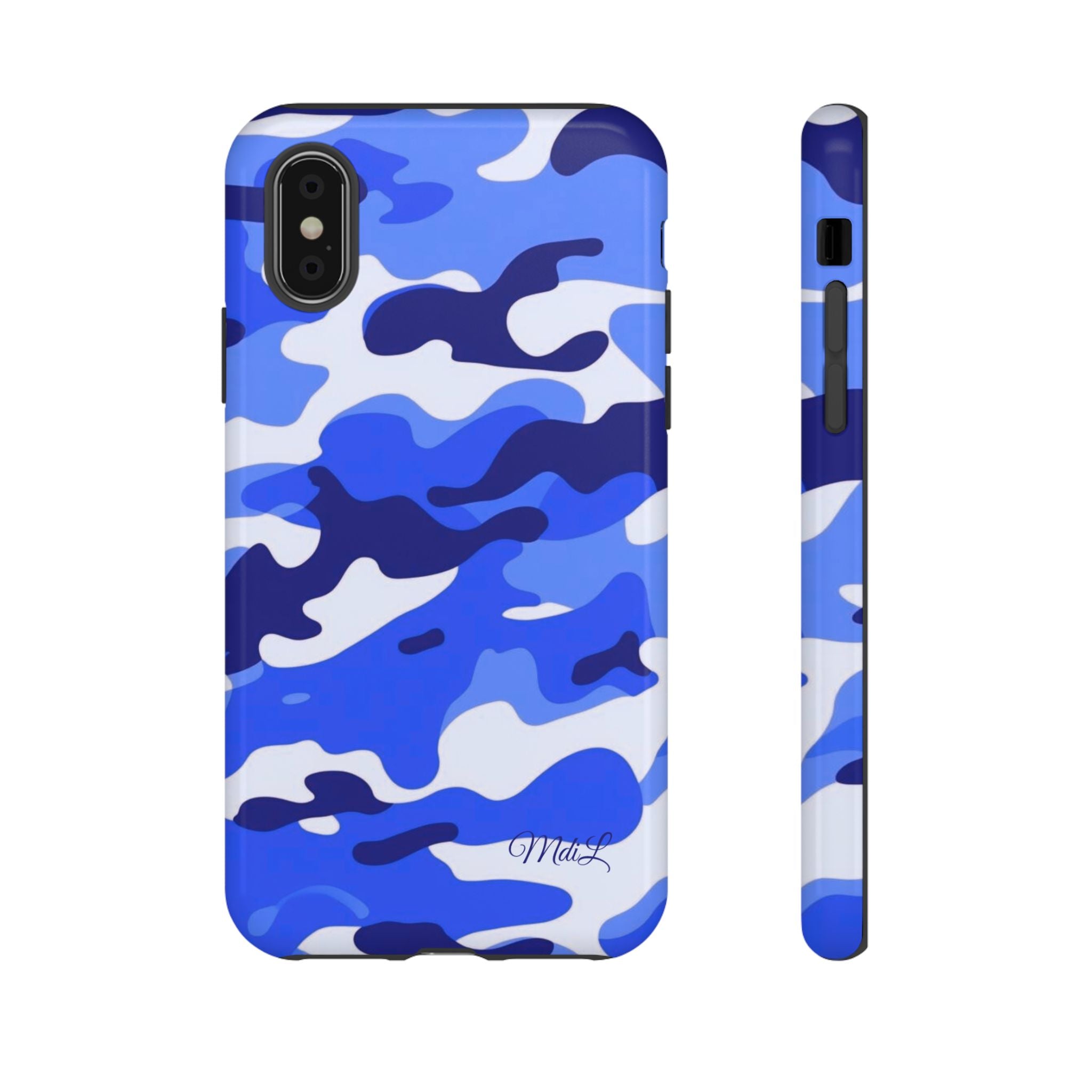 Blue Camo iPhone Case