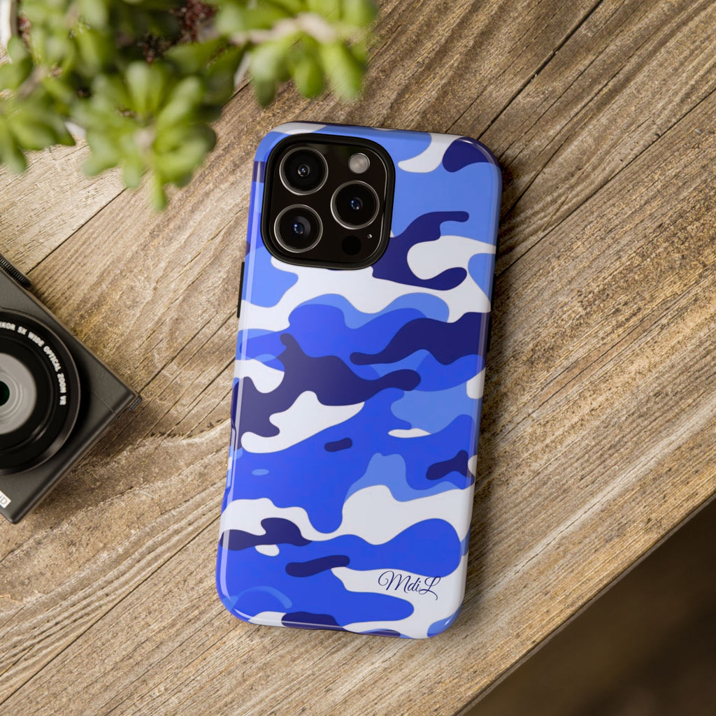 Blue Camo iPhone Case