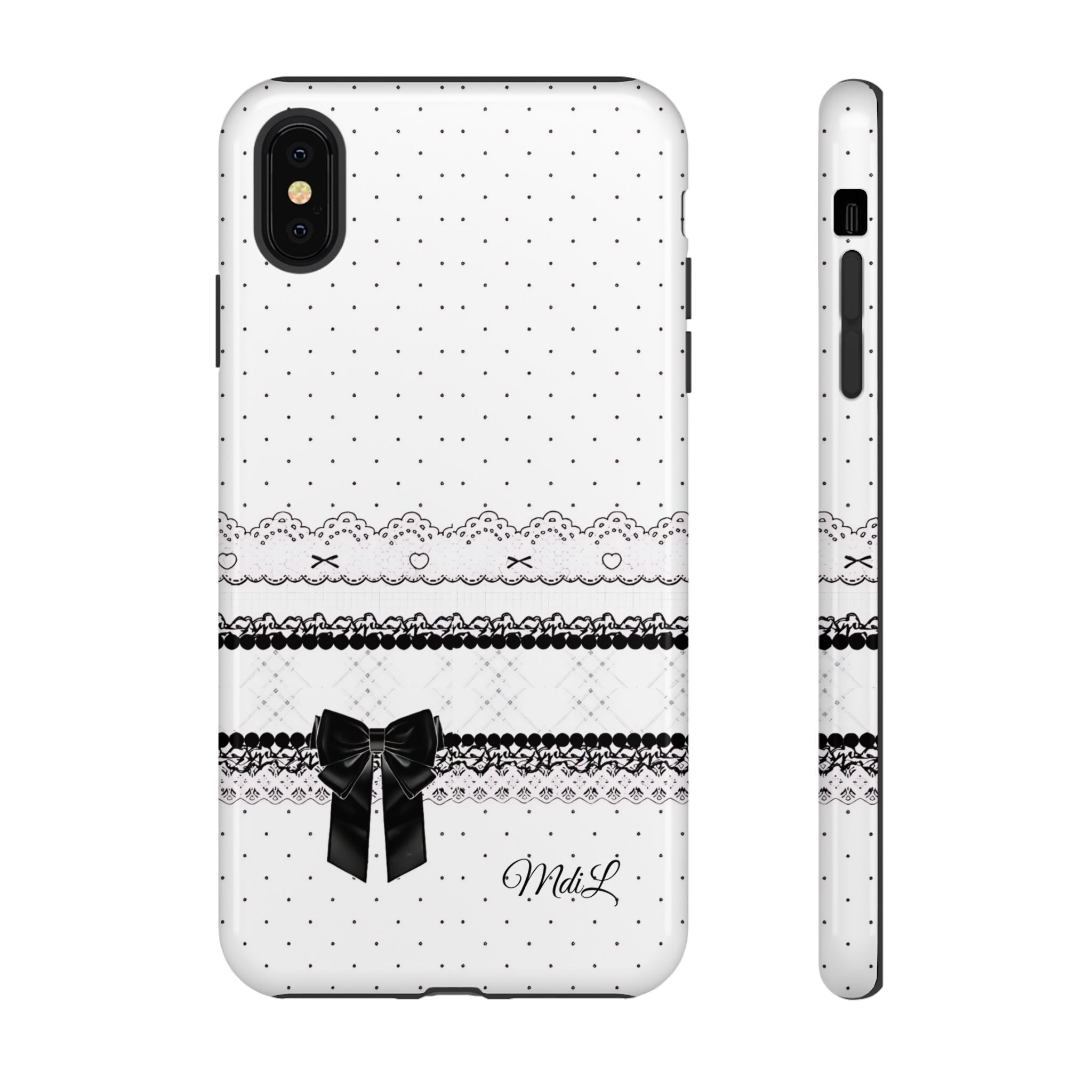 Dotted Lace | Black and White - Mare di Luna